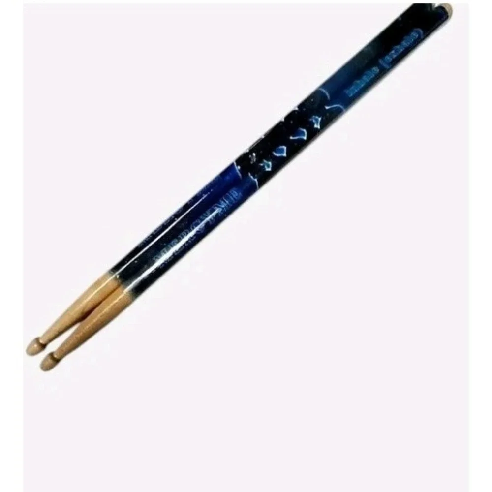 Blue Mercy Me Galaxy‎ Designed Wooden Drumsticks